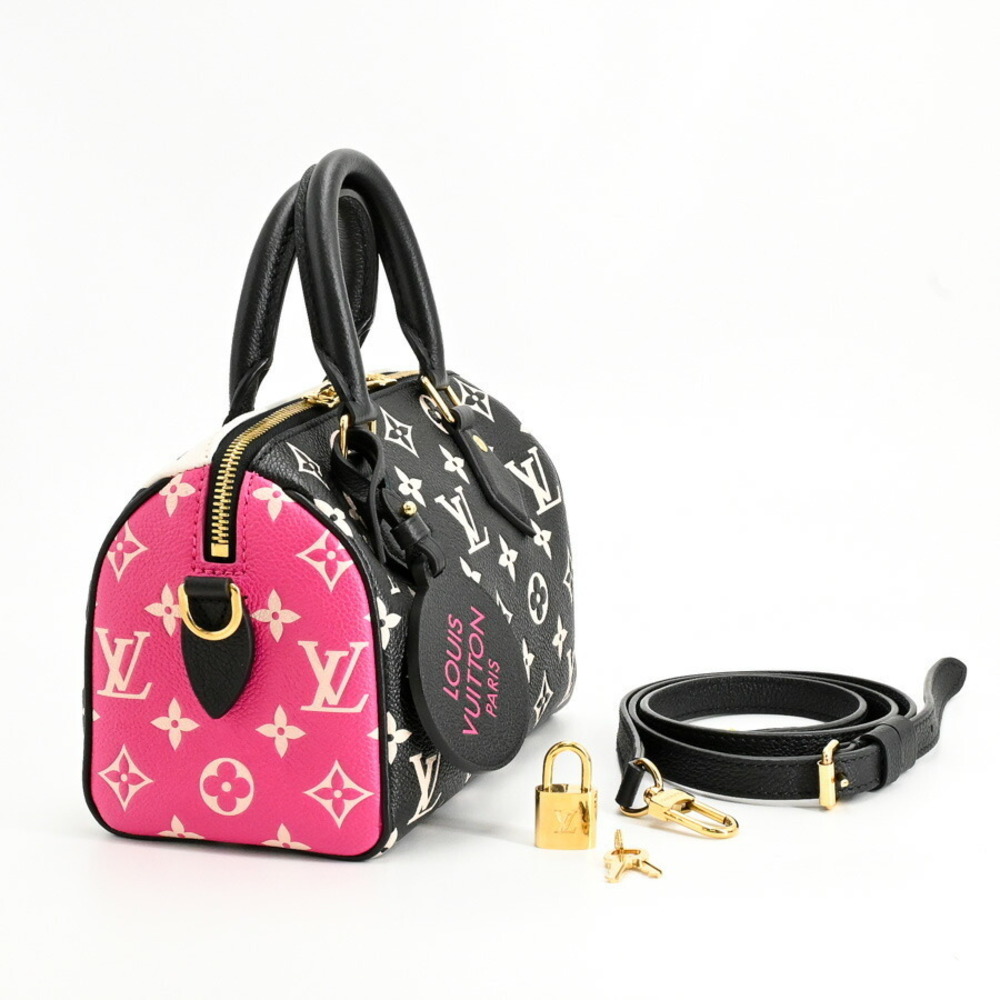 Louis Vuitton Speedy Bandouliere Handbag Black White - Picture 2 of 8